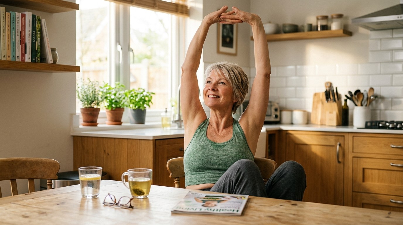 Active adults supporting nerve wellness through nutrition and daily movement